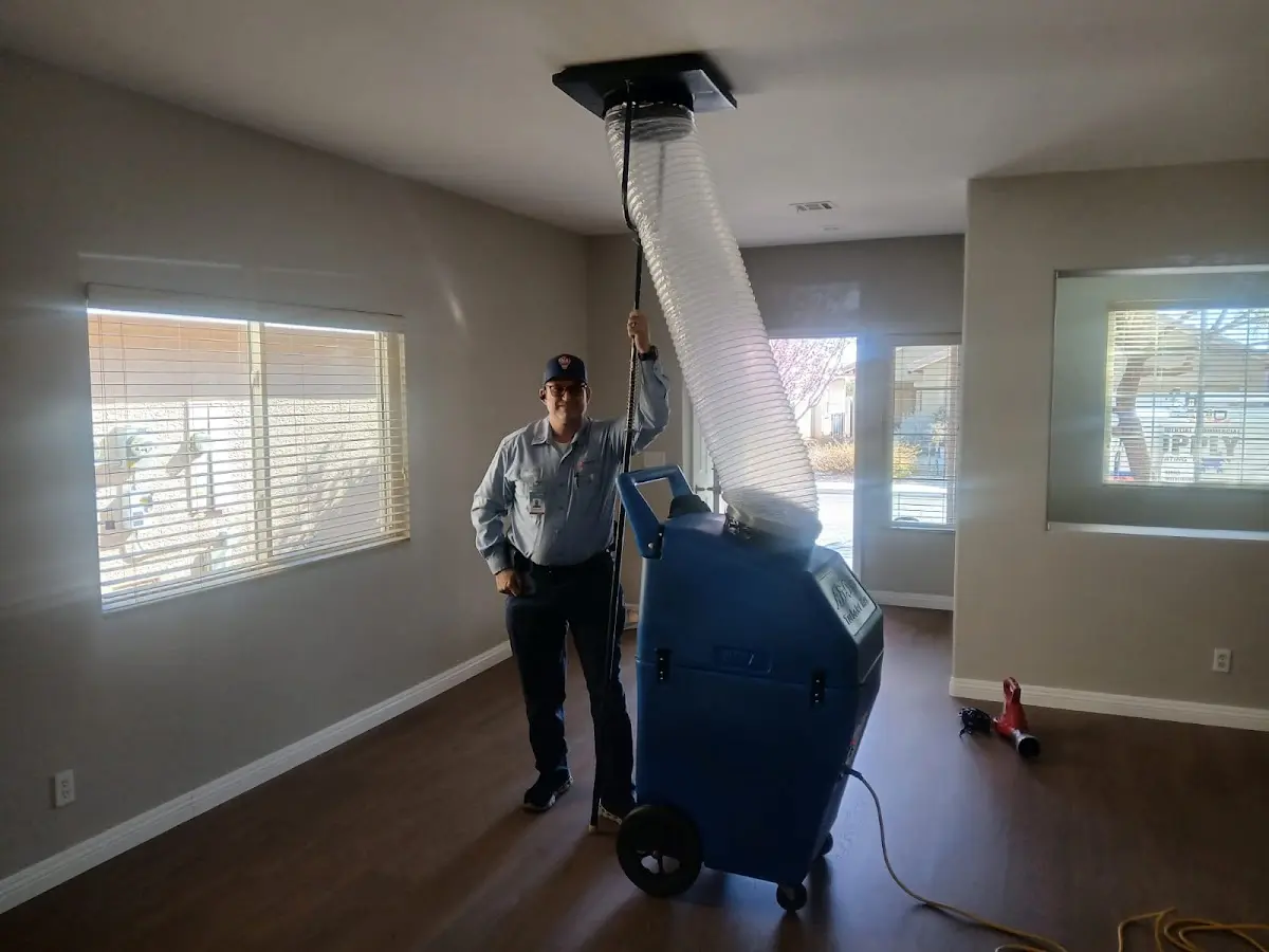 Professional Dryer Vent Cleaning work inside a Durham home